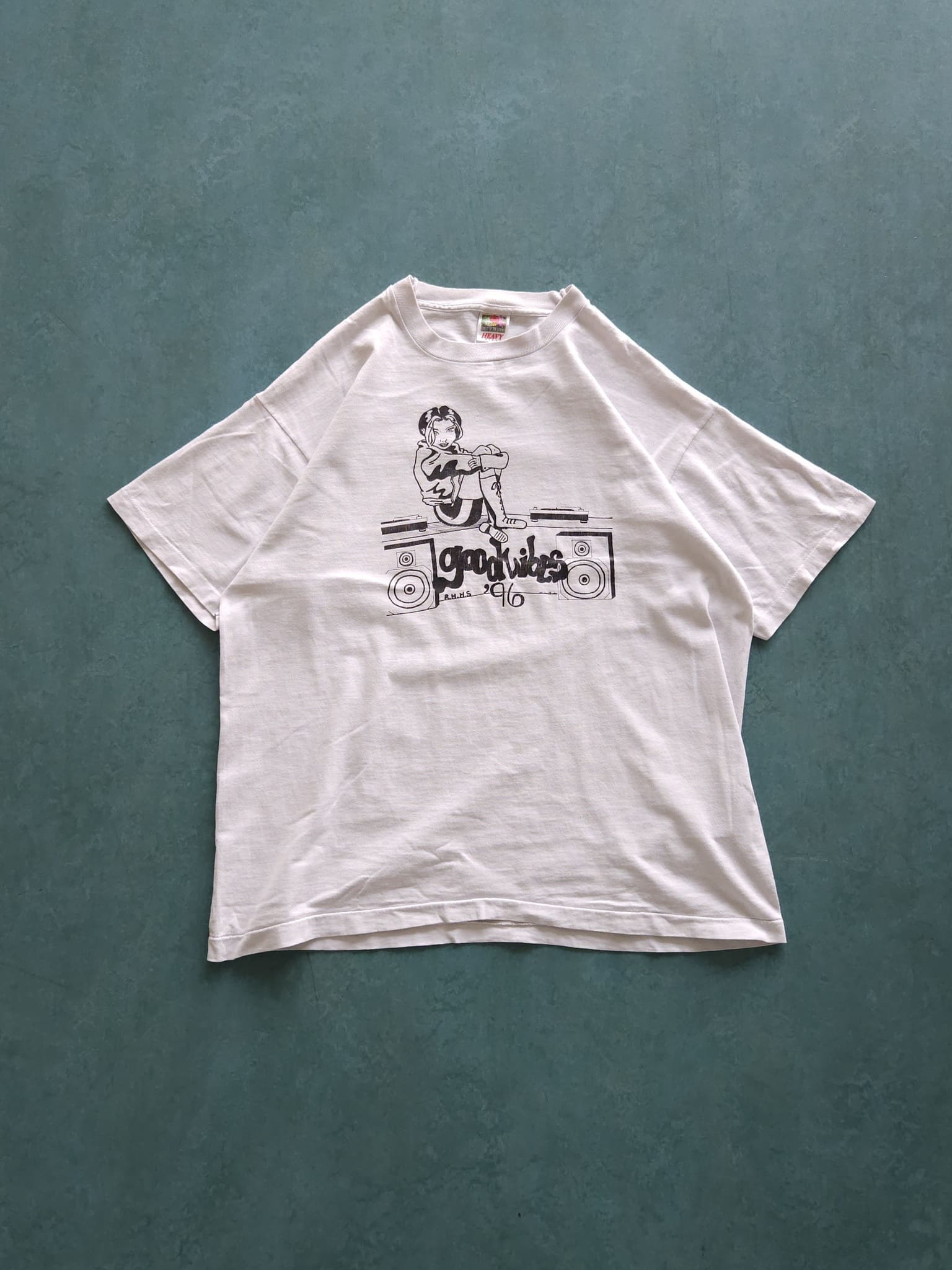 1990s VINTAGE ''GOOD VIBES'' T-SHIRT [XL] – Slow Fashion Grails