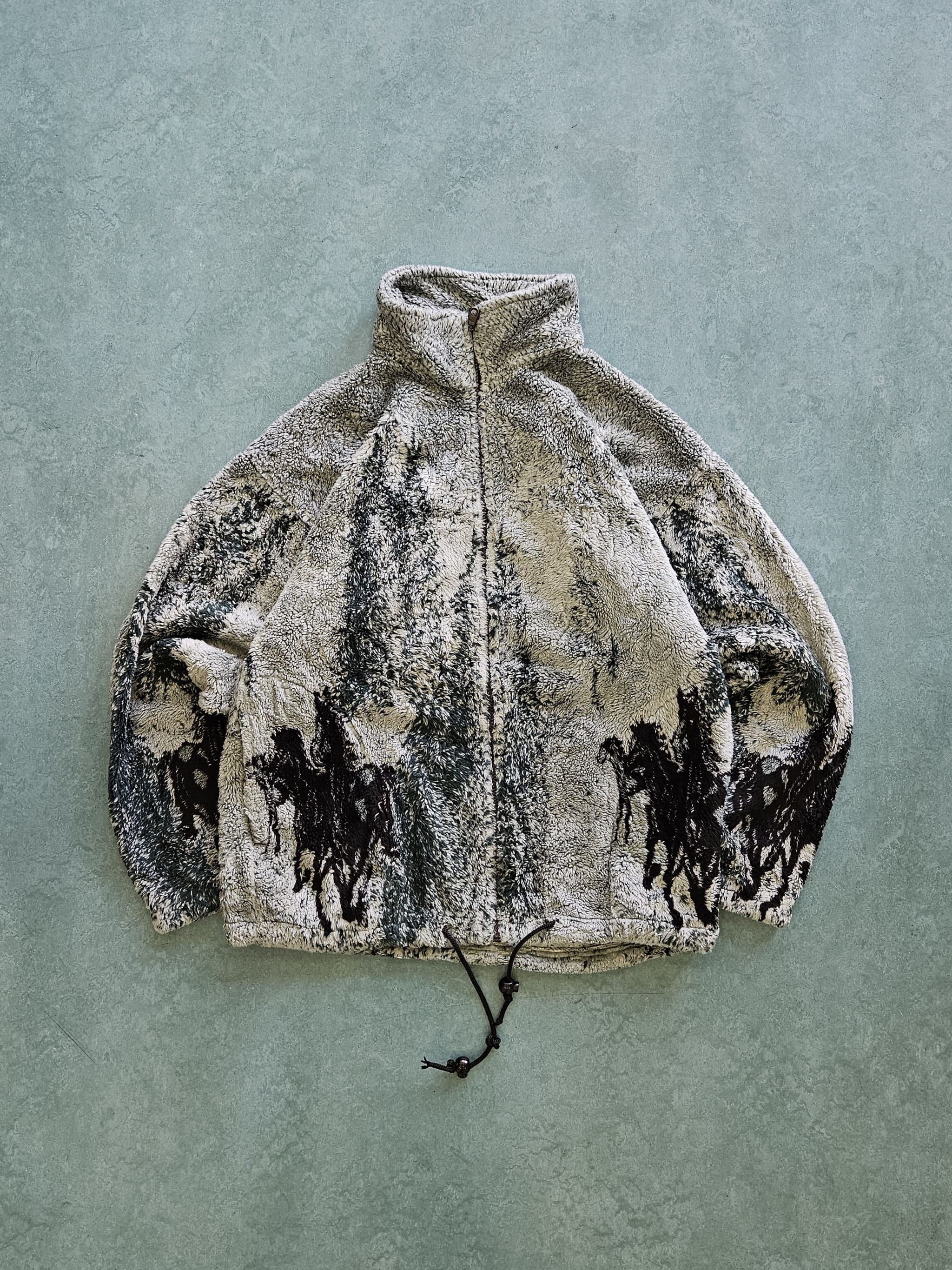 1990s VINTAGE MAZMANIA FLEECE JACKET L Slow Fashion Grails