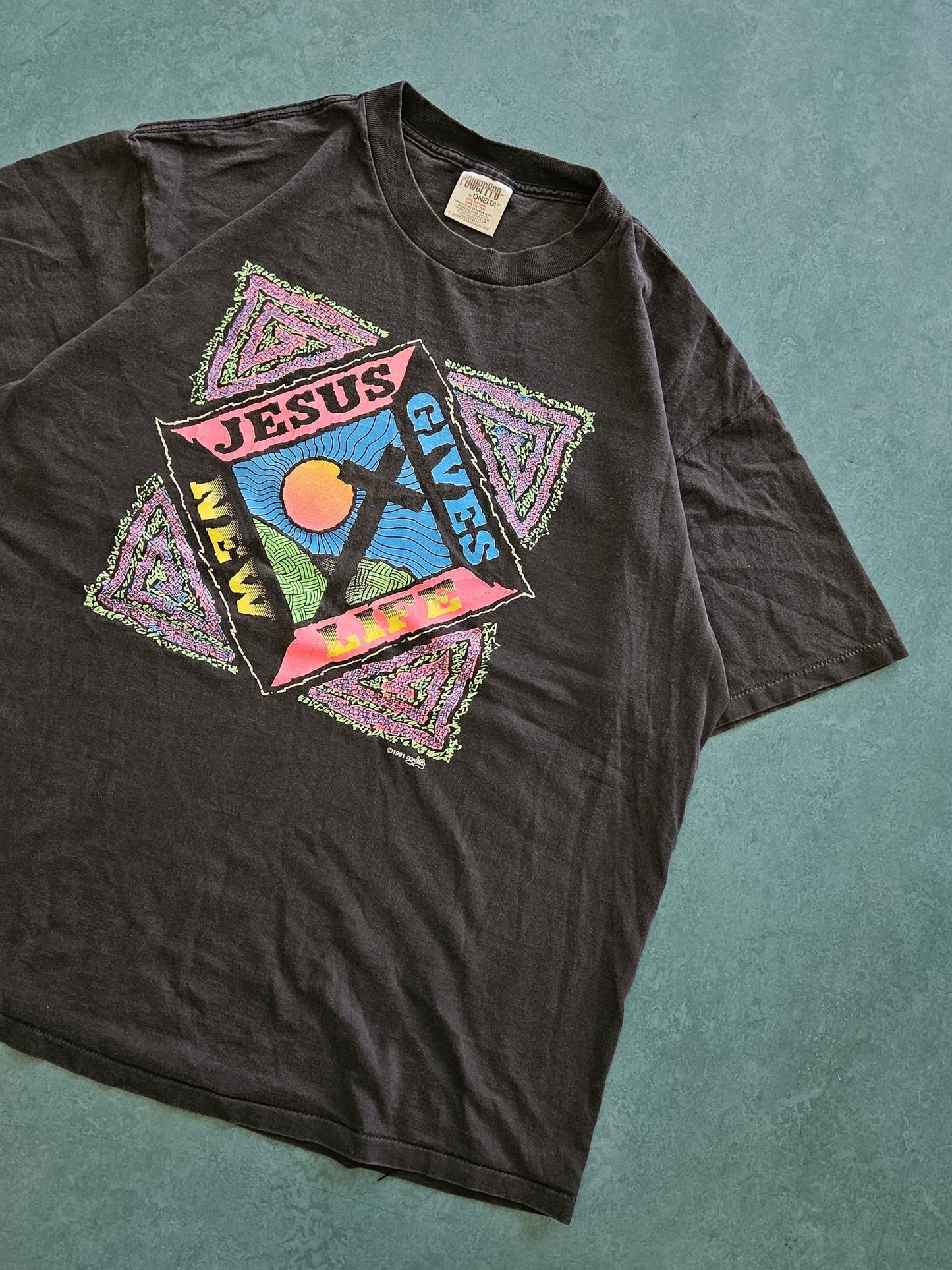 1990s VINTAGE ''CHRISTIAN'' T-SHIRT [XL]