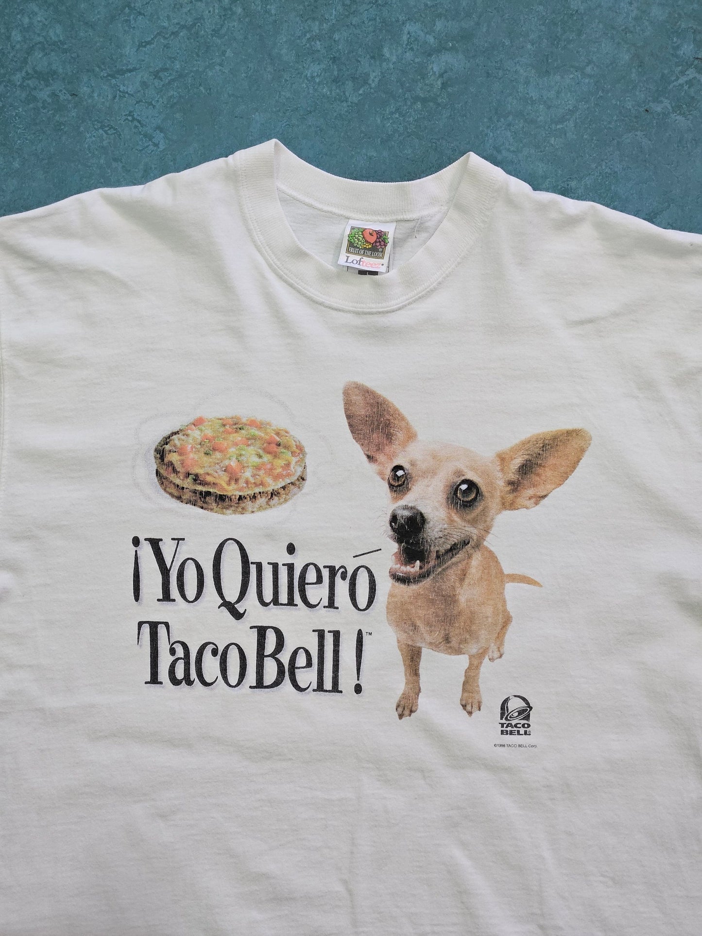 1990s VINTAGE ''TACO BELL'' T-SHIRT [L]