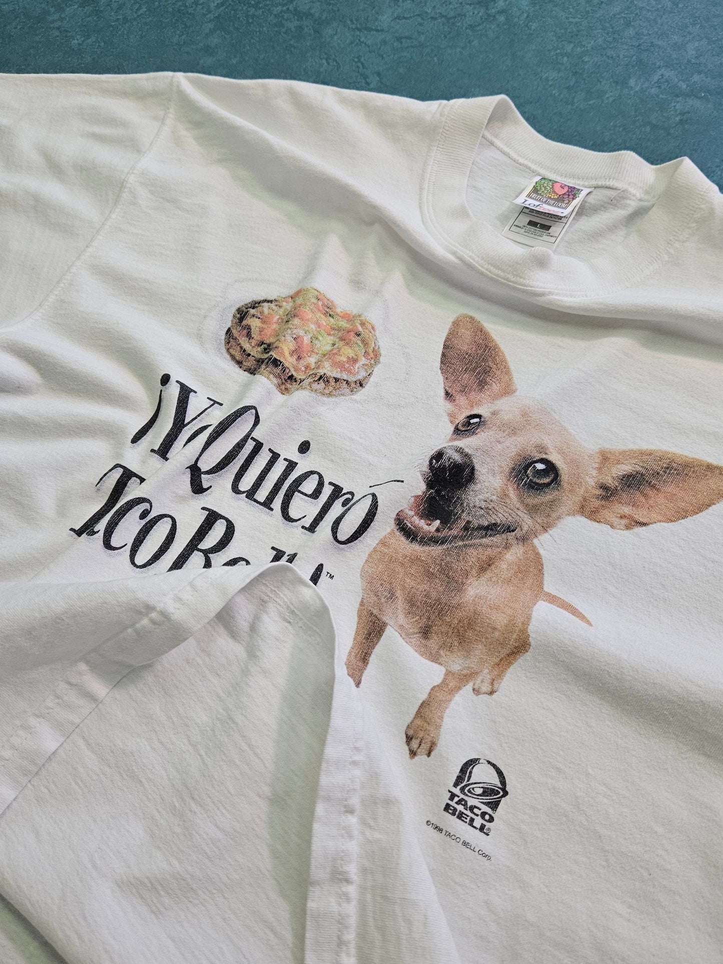 1990s VINTAGE ''TACO BELL'' T-SHIRT [L]