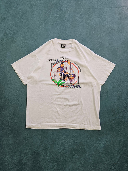 1990s VINTAGE ''TEXAS JAZZ FESTIVAL'' T-SHIRT [XL]