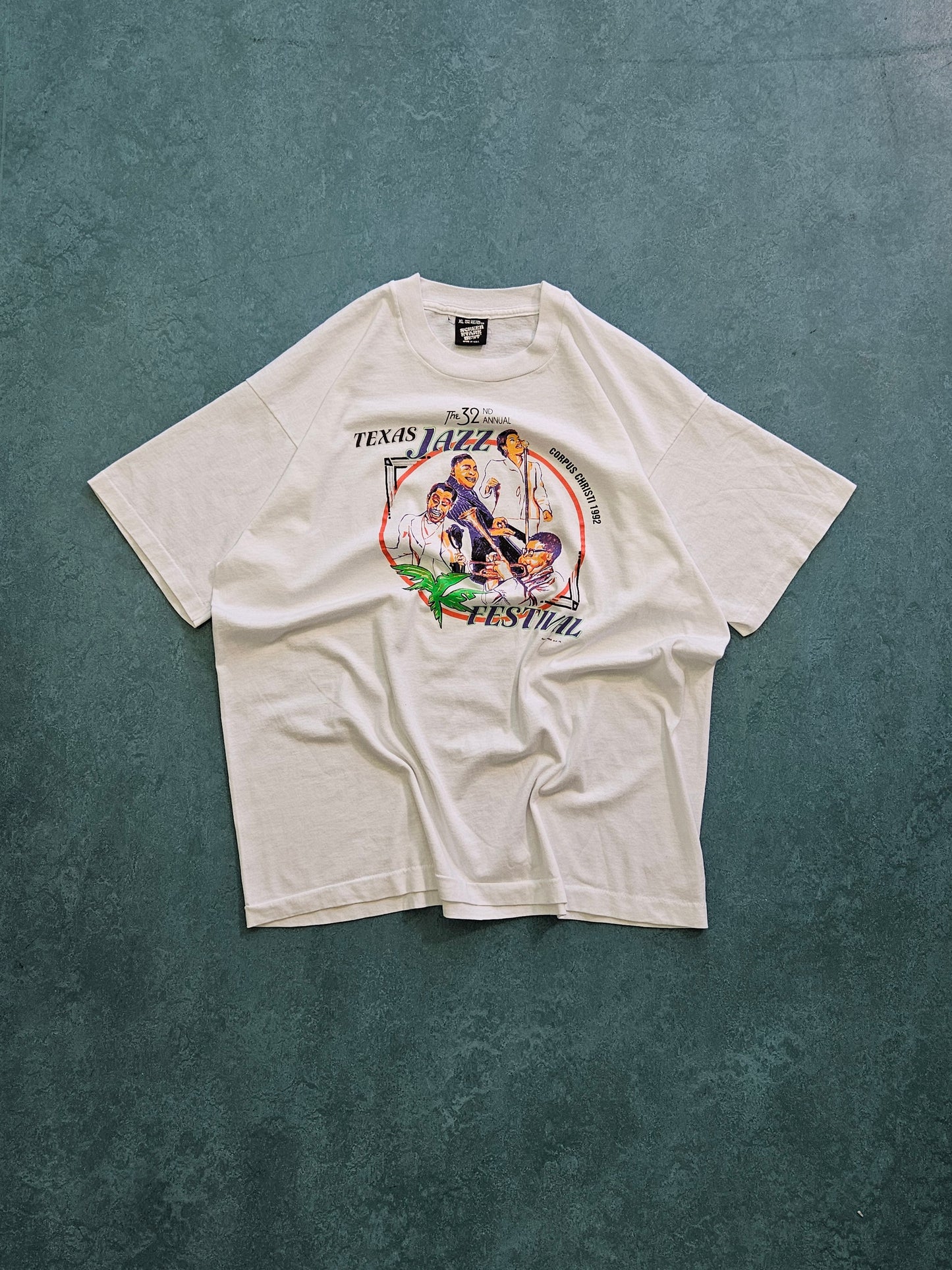 1990s VINTAGE ''TEXAS JAZZ FESTIVAL'' T-SHIRT [XL]