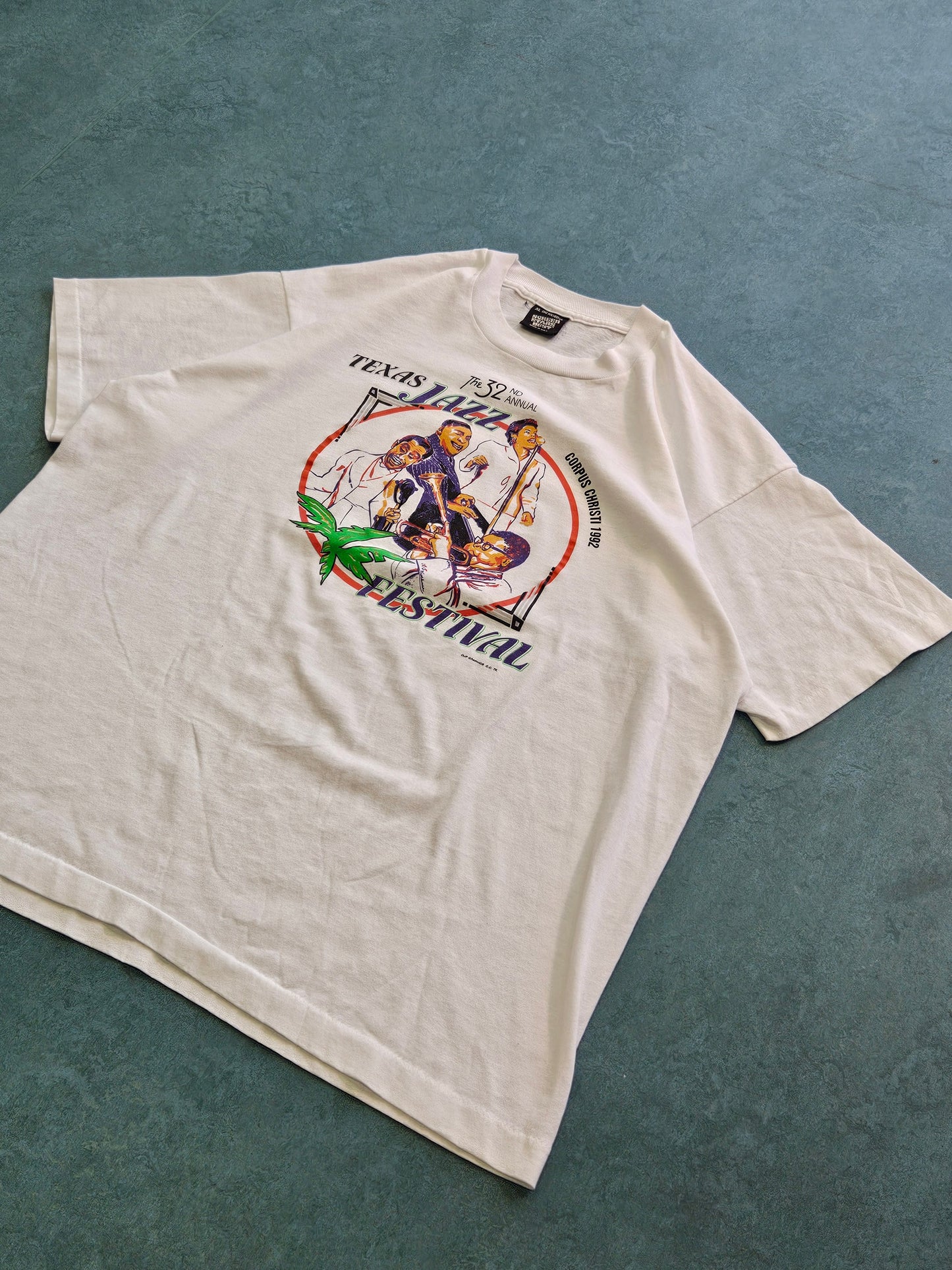 1990s VINTAGE ''TEXAS JAZZ FESTIVAL'' T-SHIRT [XL]