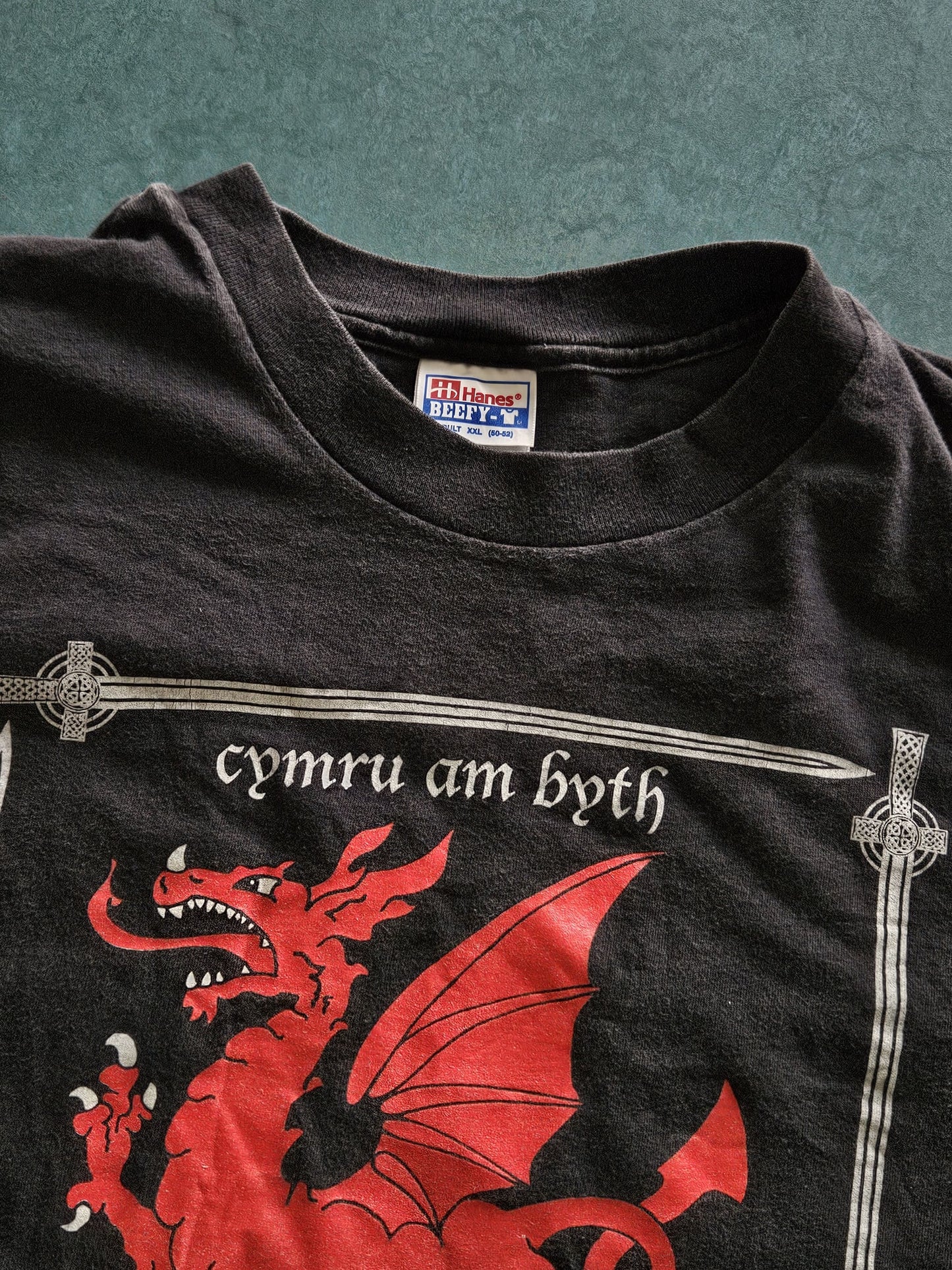 1990s VINTAGE ''WALES'' T-SHIRT [XL]