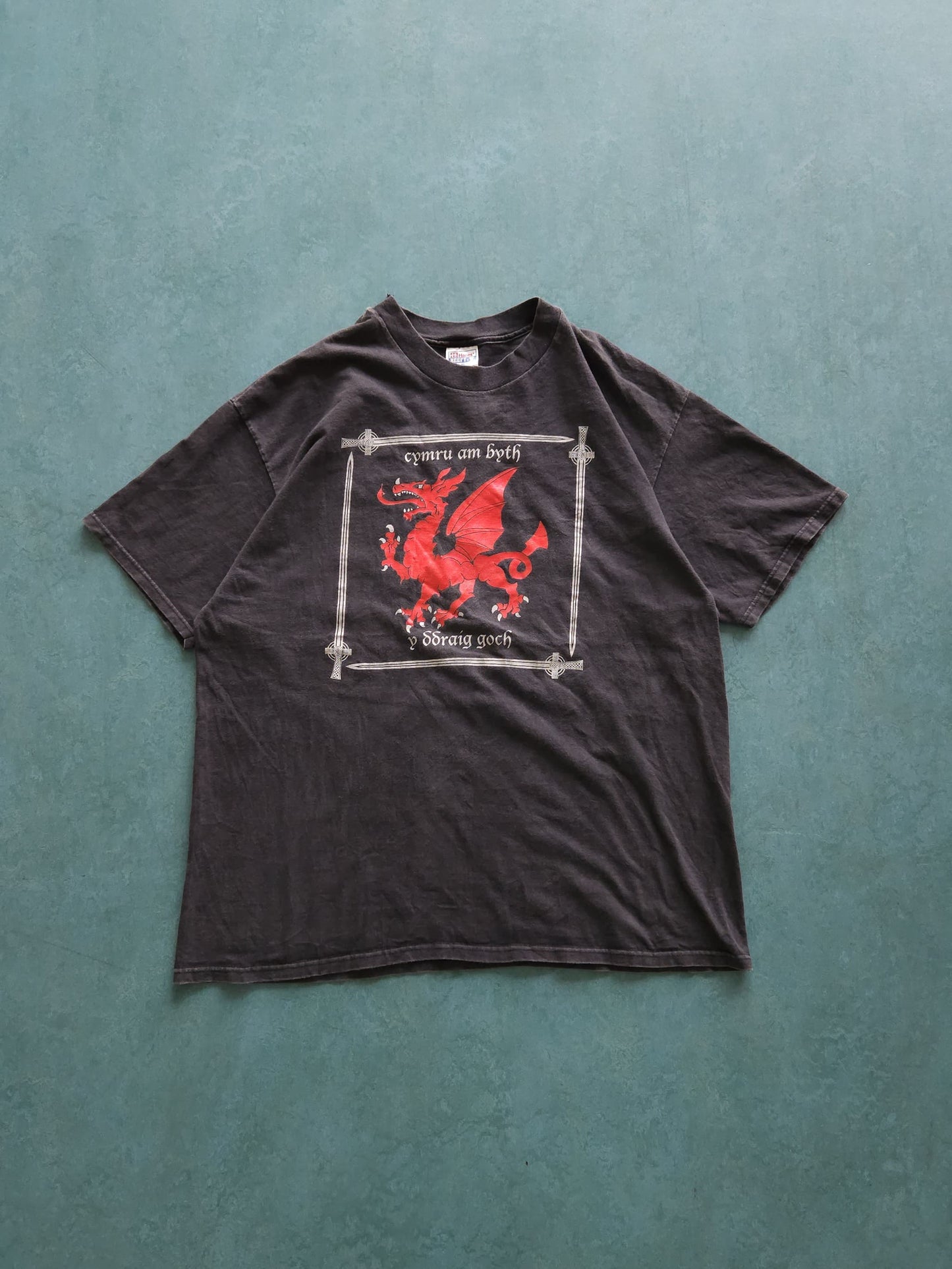 1990s VINTAGE ''WALES'' T-SHIRT [XL]