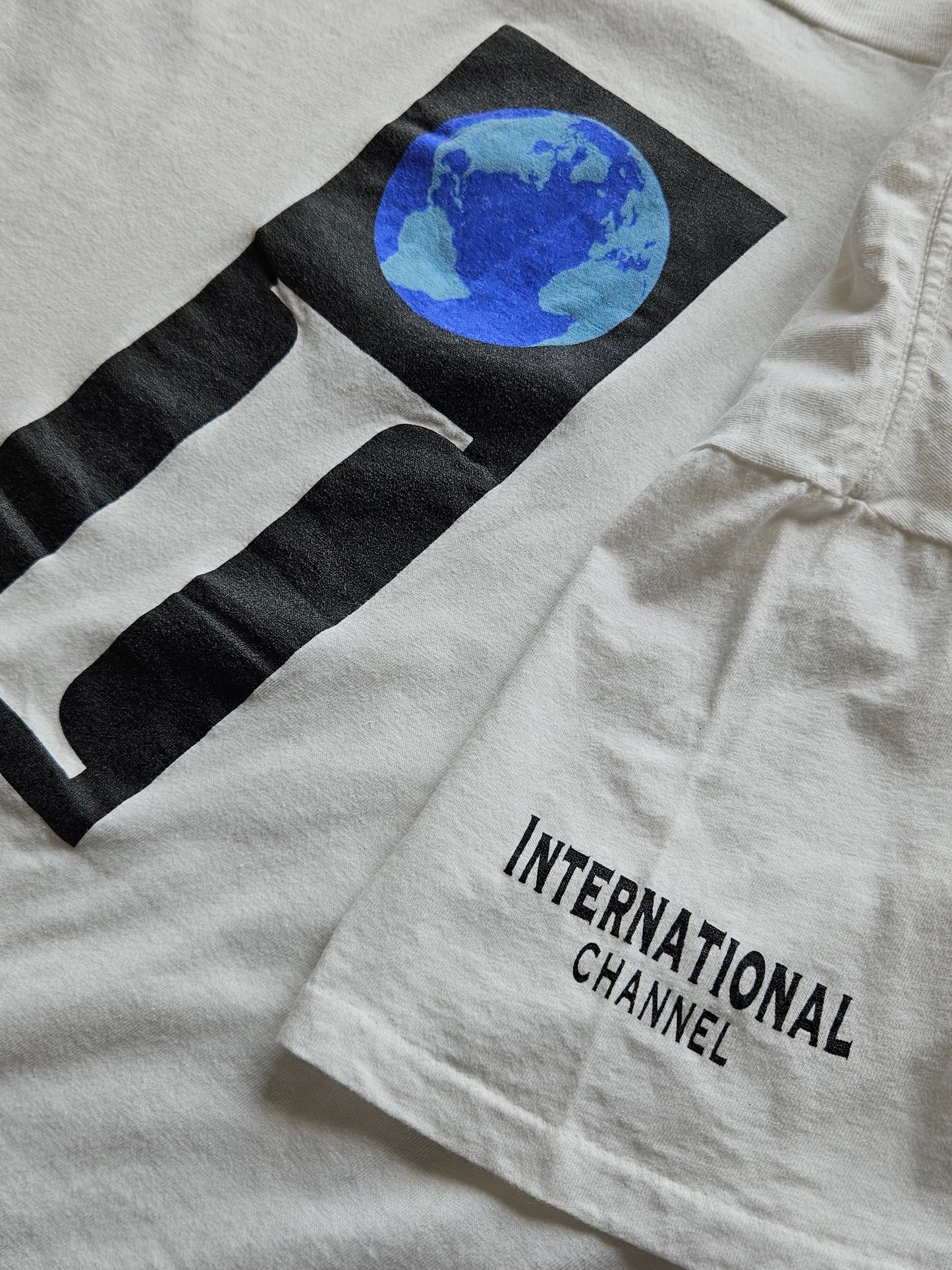 90s ONEITA ''INTERNATIONAL CHANNEL'' T-SHIRT [XL]