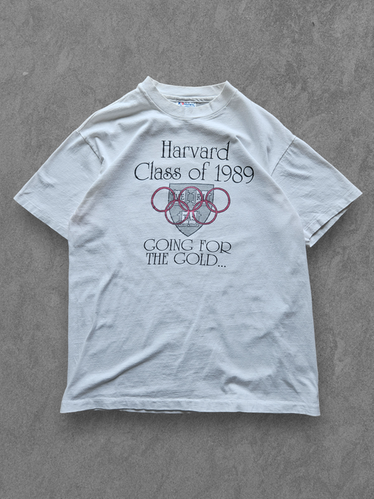 80s HANES ''HARVARD UNIVERSITY'' T-SHIRT [L]