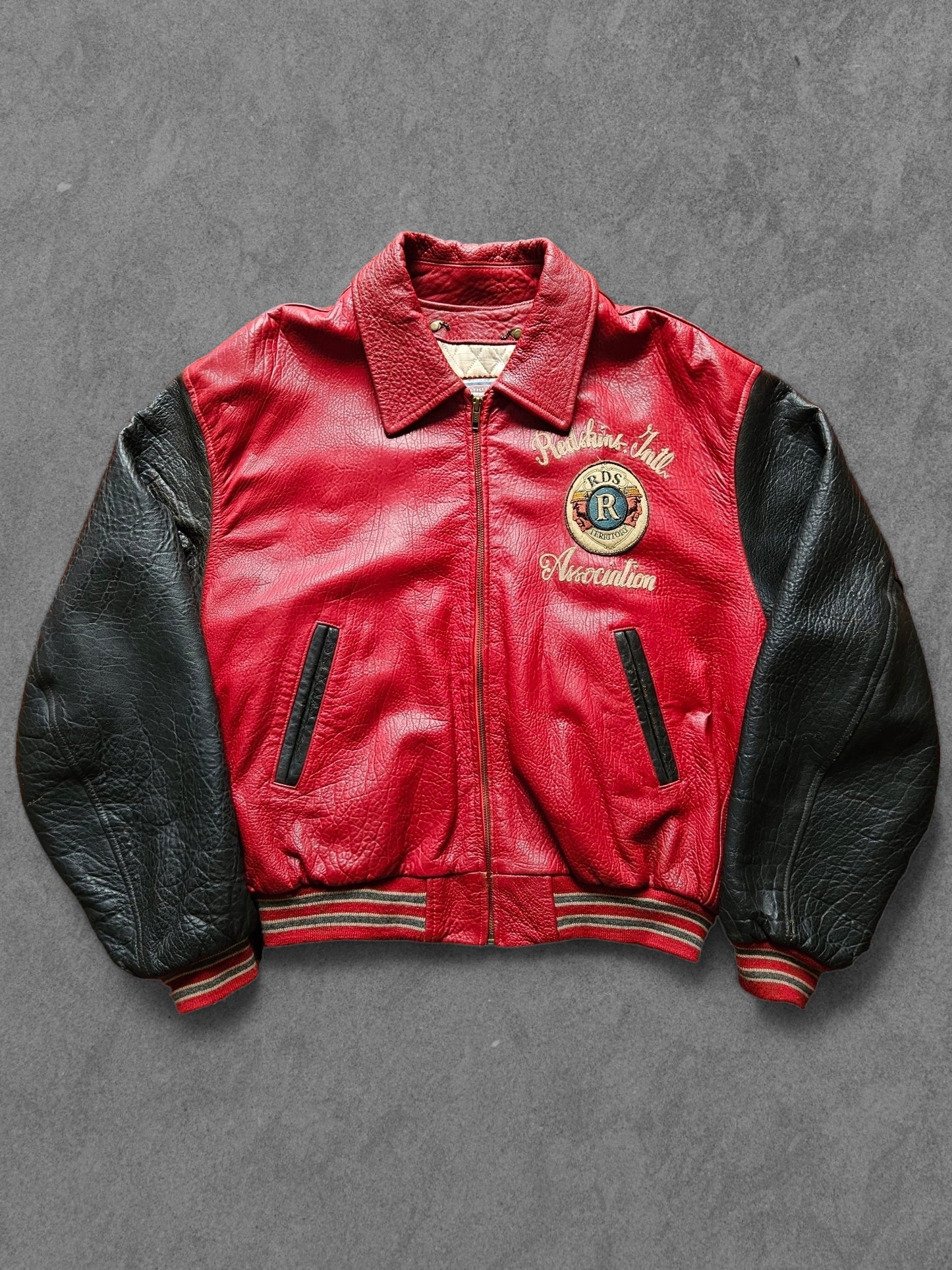 80s REDSKINS "INTL. ASSOCIATION" JACKET [XL]