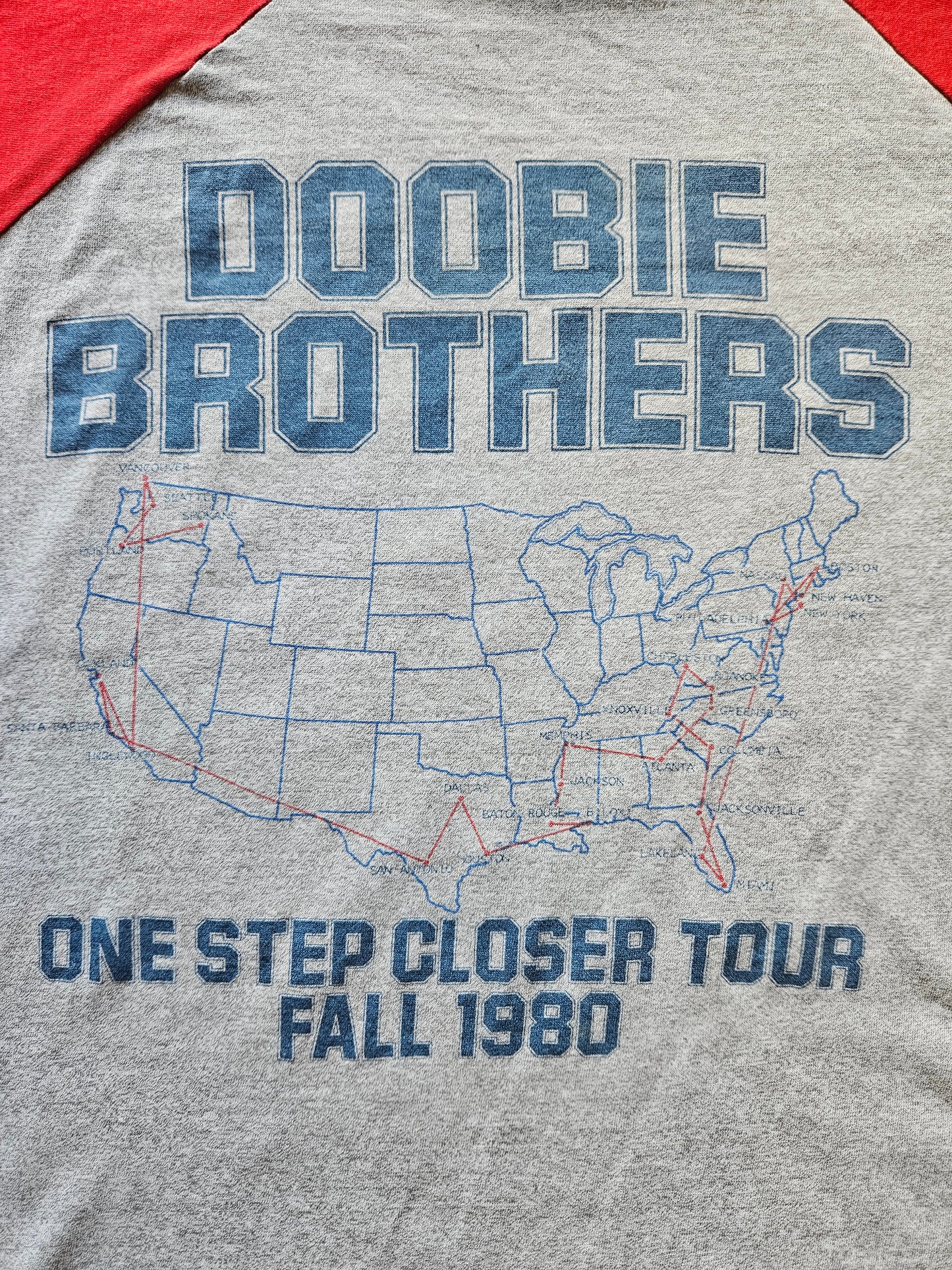 80s ''DOOBIE BROTHERS 1980 TOUR'' T-SHIRT [L]