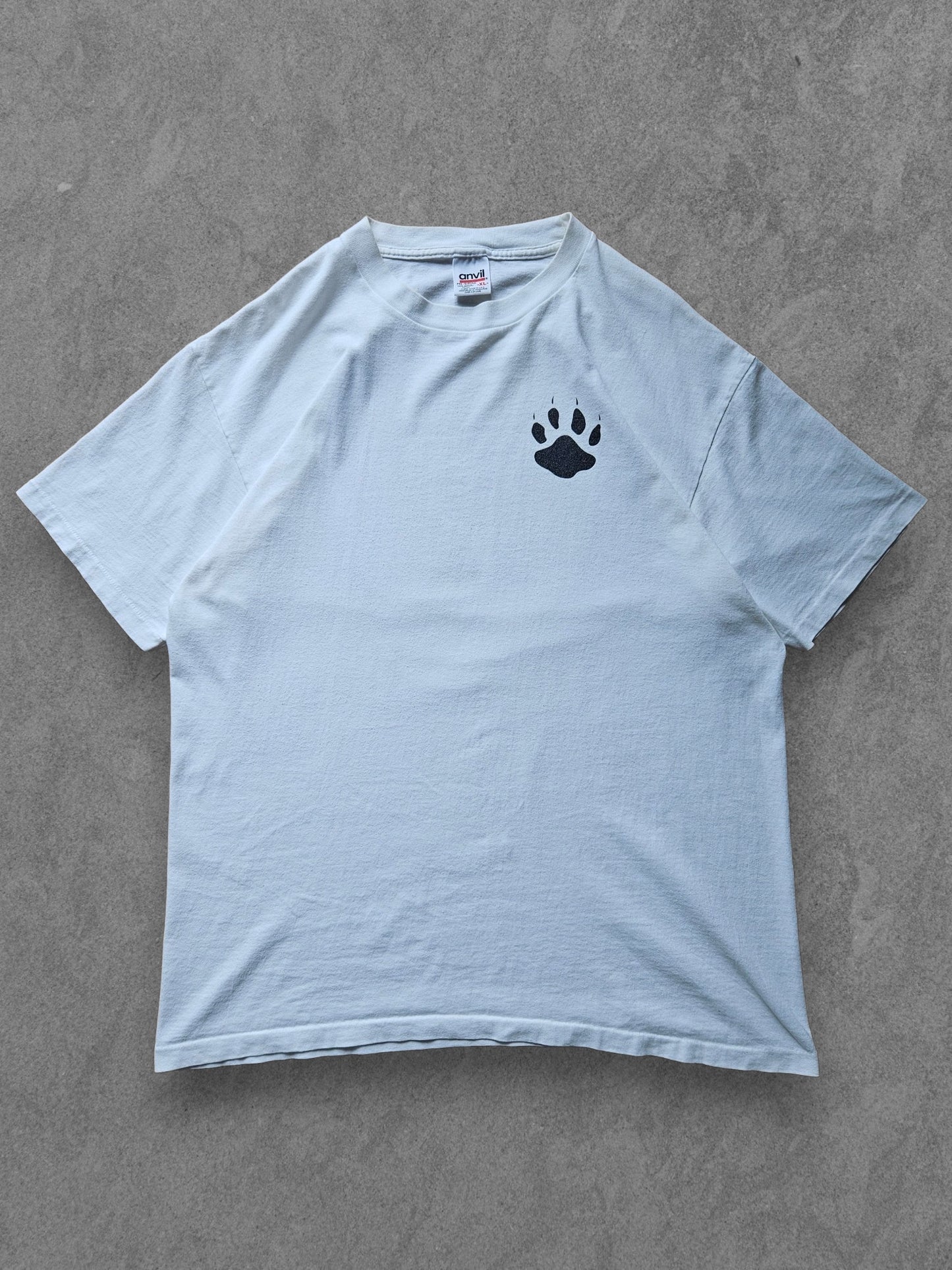 90s ANVIL ''WOLF ART'' T-SHIRT [XL]