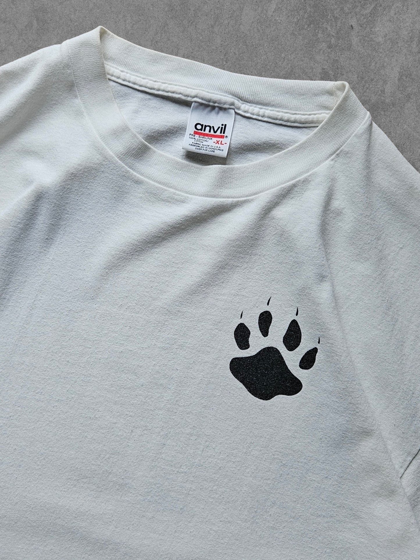 90s ANVIL ''WOLF ART'' T-SHIRT [XL]