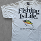 90s BIG BALL SPORTS ''FISHING IS LIFE'' T-SHIRT [XL]