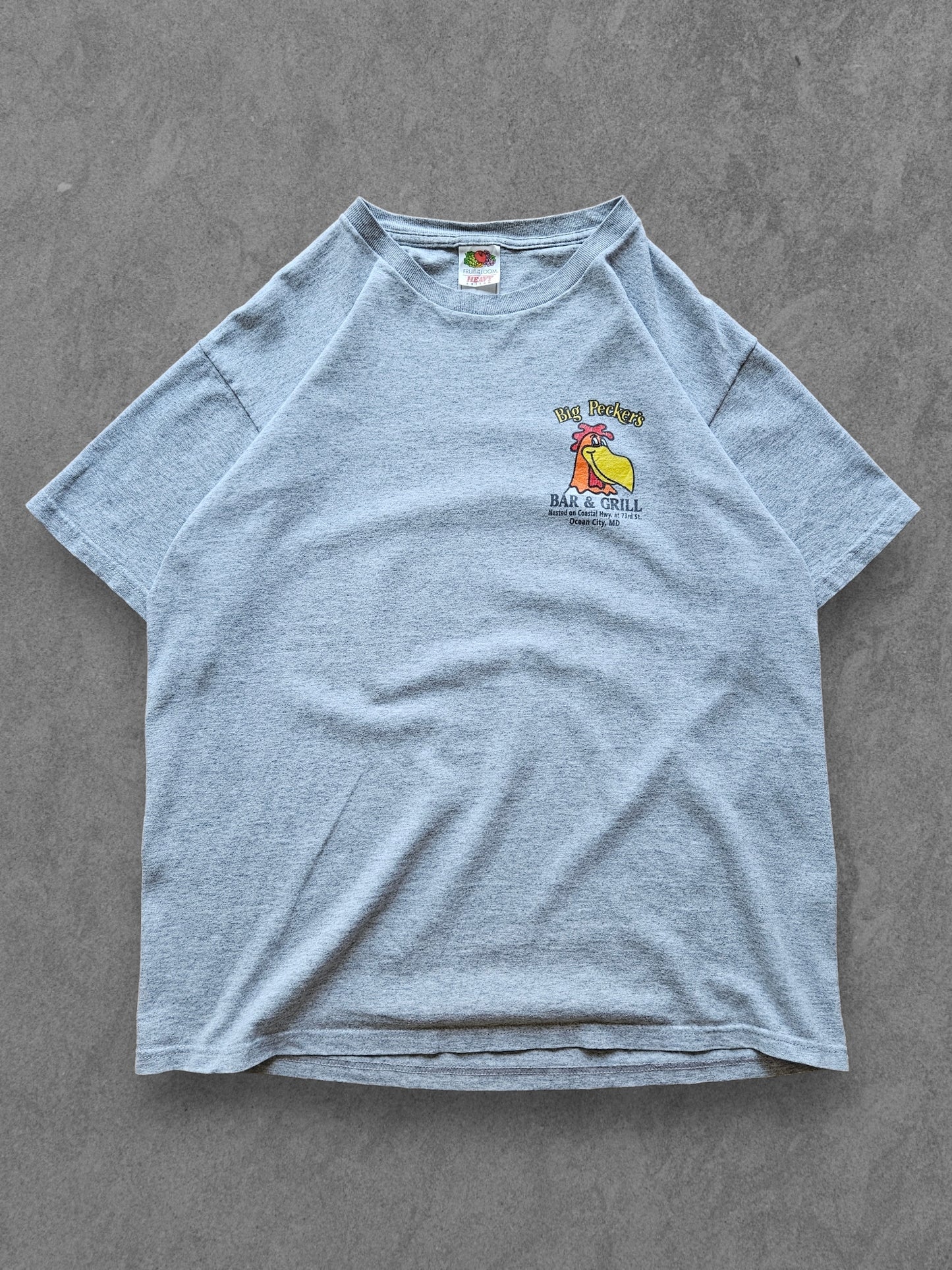 90s FRUIT OF THE LOOM ''BIG PECKERS'' T-SHIRT [L]