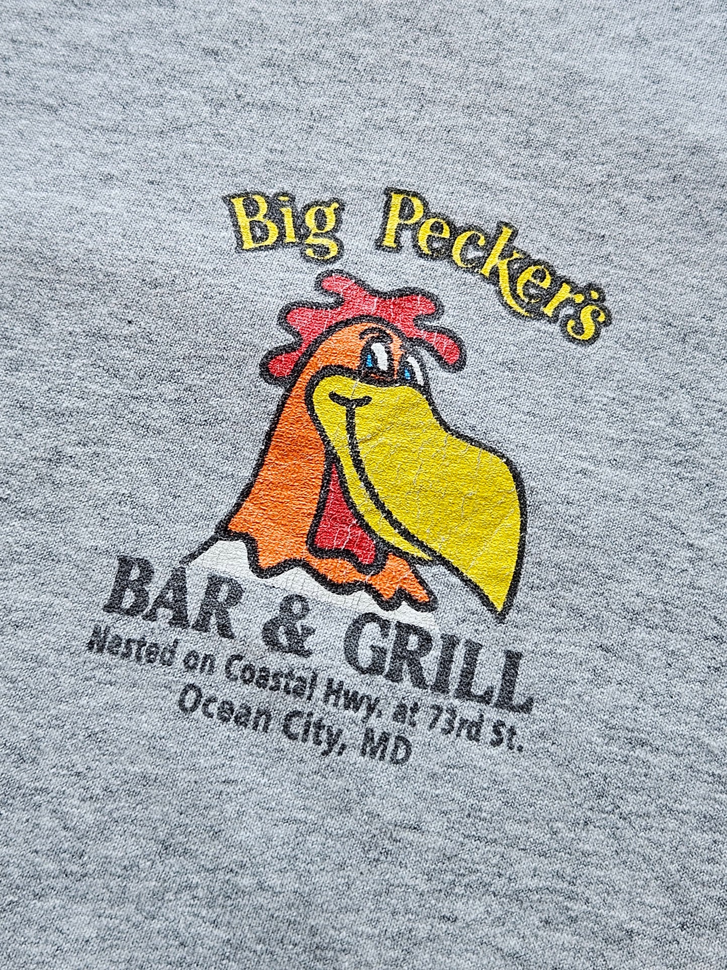 90s FRUIT OF THE LOOM ''BIG PECKERS'' T-SHIRT [L]