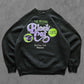 90s FRUIT OF THE LOOM ''BLACK CAT CAFE'' SWEATSHIRT [L]