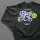 90s FRUIT OF THE LOOM ''BLACK CAT CAFE'' SWEATSHIRT [L]