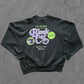 90s FRUIT OF THE LOOM ''BLACK CAT CAFE'' SWEATSHIRT [L]