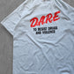90s FRUIT OF THE LOOM ''DARE'' T-SHIRT [XL]