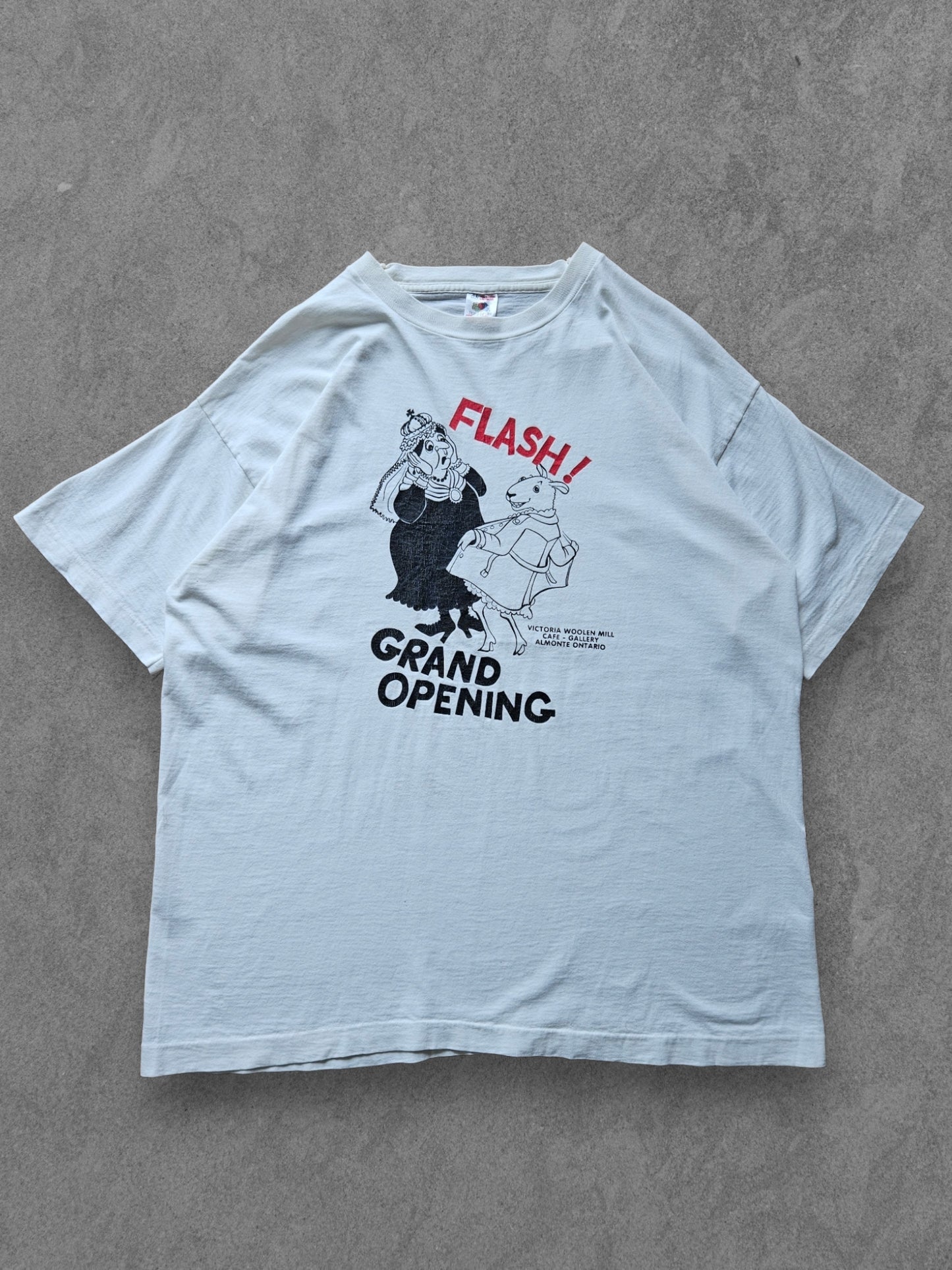 90s FRUIT OF THE LOOM ''GRAND OPENING'' T-SHIRT [XL]