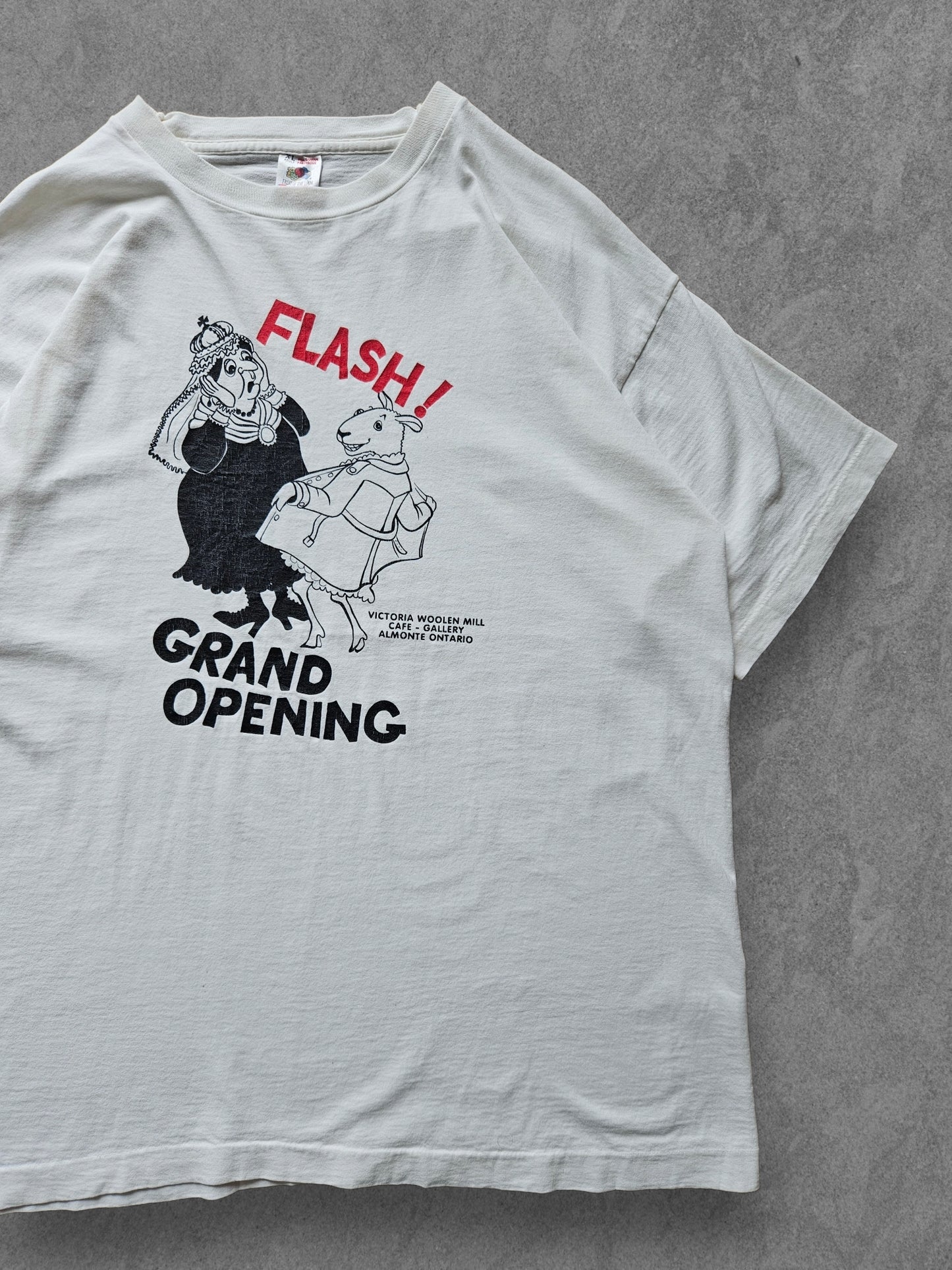 90s FRUIT OF THE LOOM ''GRAND OPENING'' T-SHIRT [XL]