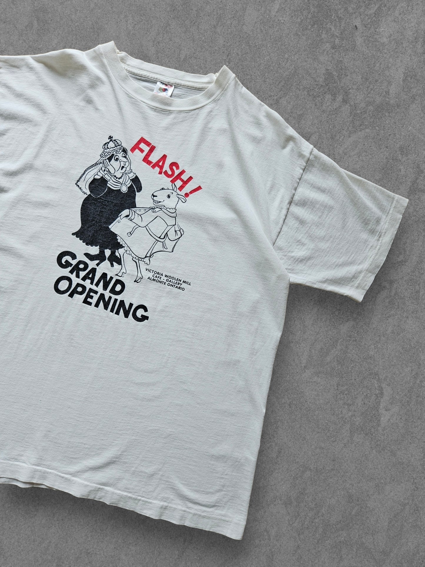 90s FRUIT OF THE LOOM ''GRAND OPENING'' T-SHIRT [XL]