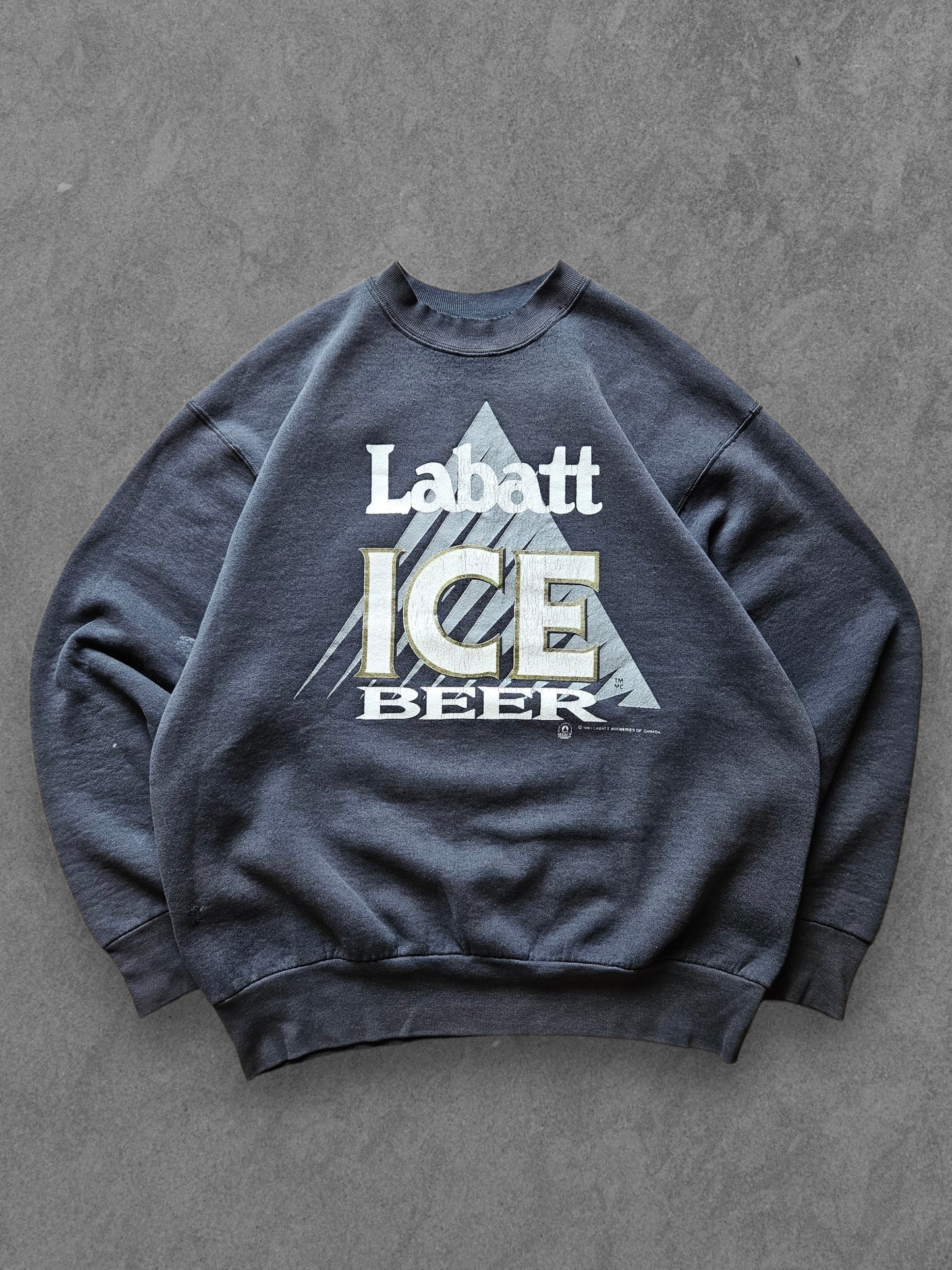 90s FRUIT OF THE LOOM ''LABATT'' SWEATSHIRT [XL]