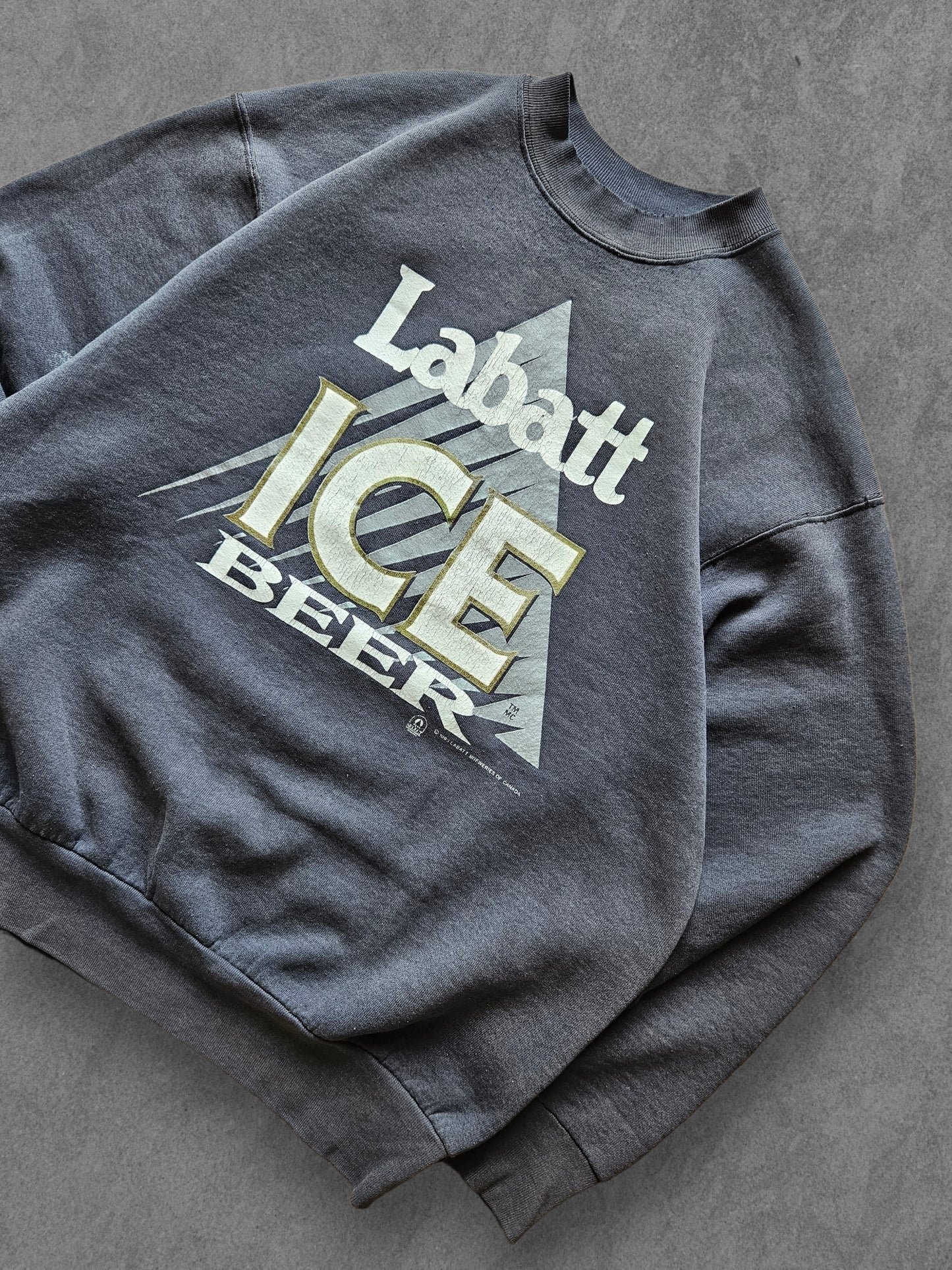 90s FRUIT OF THE LOOM ''LABATT'' SWEATSHIRT [XL]