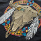 90s FRUIT OF THE LOOM ''NATIVE BULL'' T-SHIRT [L]