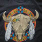 90s FRUIT OF THE LOOM ''NATIVE BULL'' T-SHIRT [L]