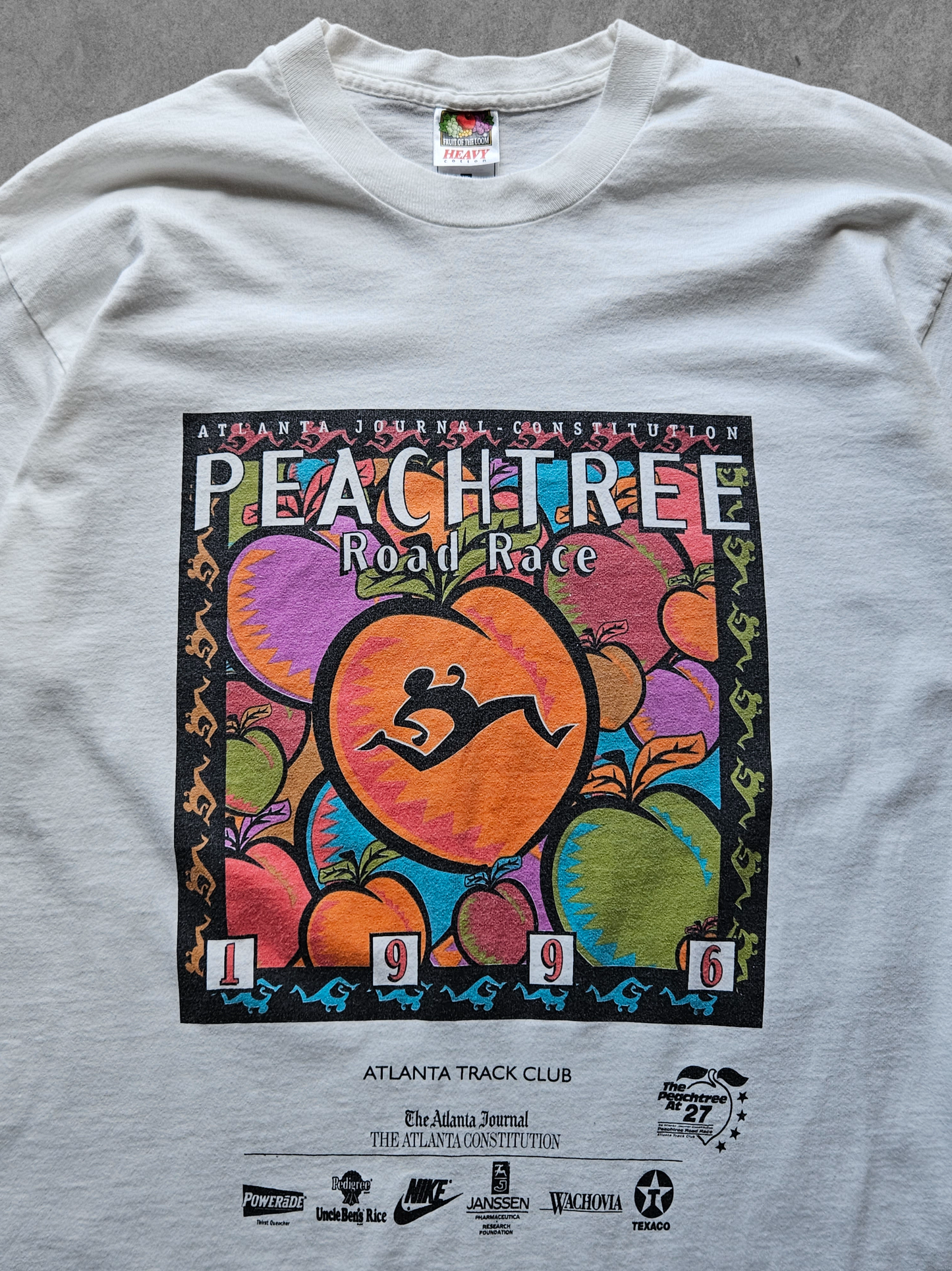 90s FRUIT OF THE LOOM ''PEACHTREE ATLANTA'' T-SHIRT [XL]