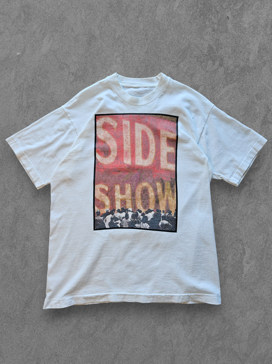 90s FRUIT OF THE LOOM ''SIDE SHOW'' T-SHIRT [L]