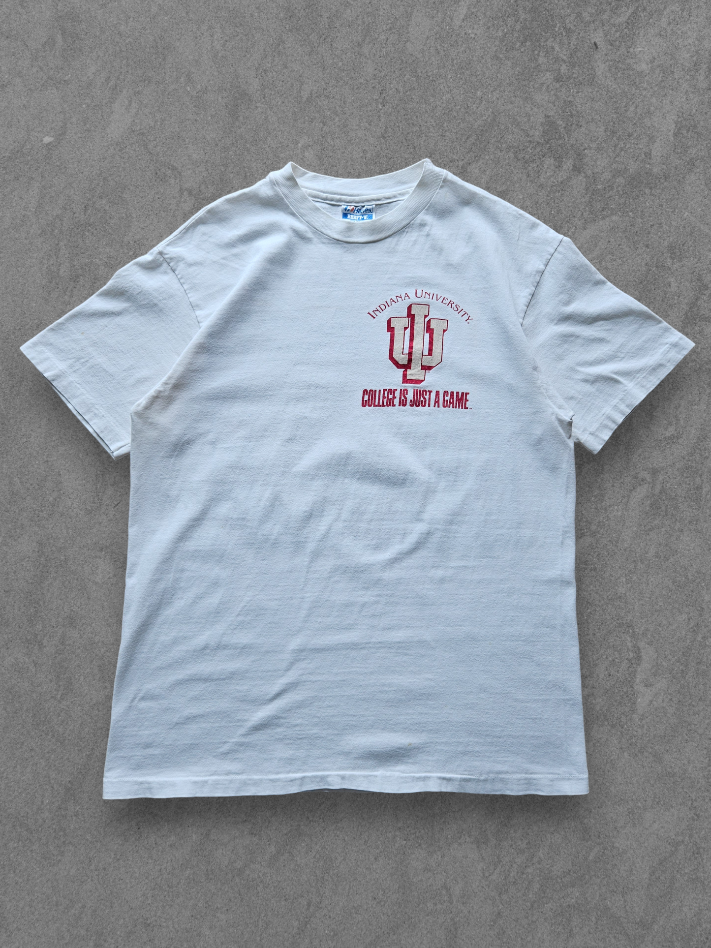 Vintage Indiana University graphic tee from the 1990s