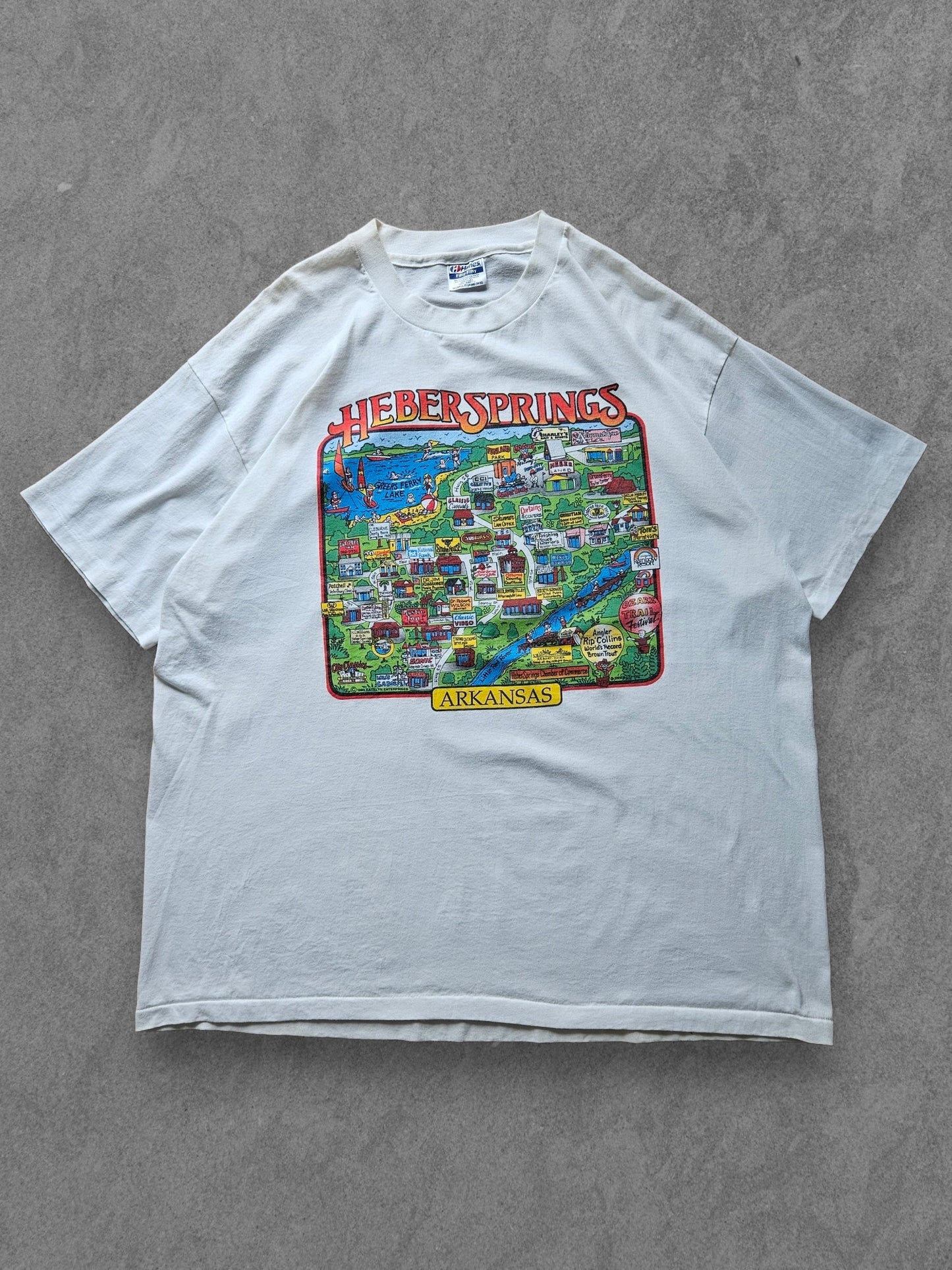 90s HANES ''HEBER SPRINGS'' T-SHIRT [XXL]