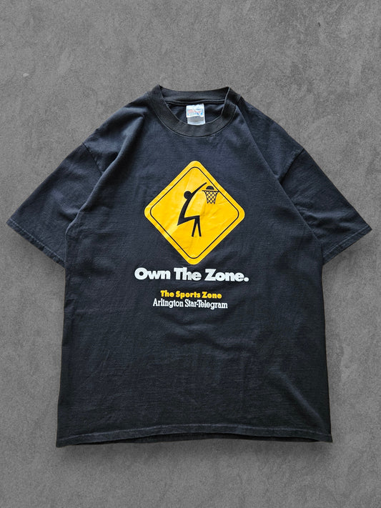 90s HANES ''OWN THE ZONE'' T-SHIRT [L]