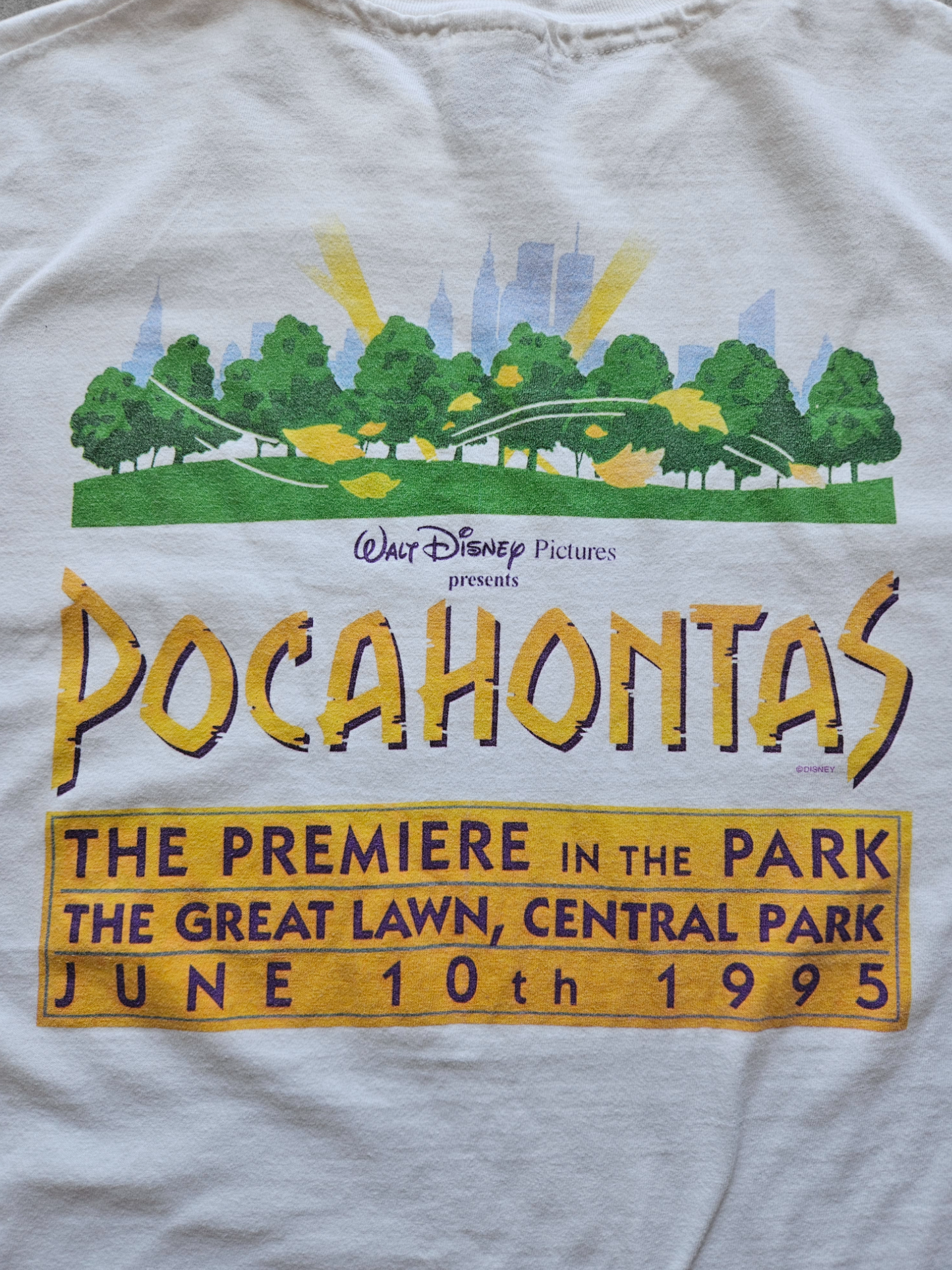 90s HANES ''POCAHONTAS PREMIERE'' T-SHIRT [XL]