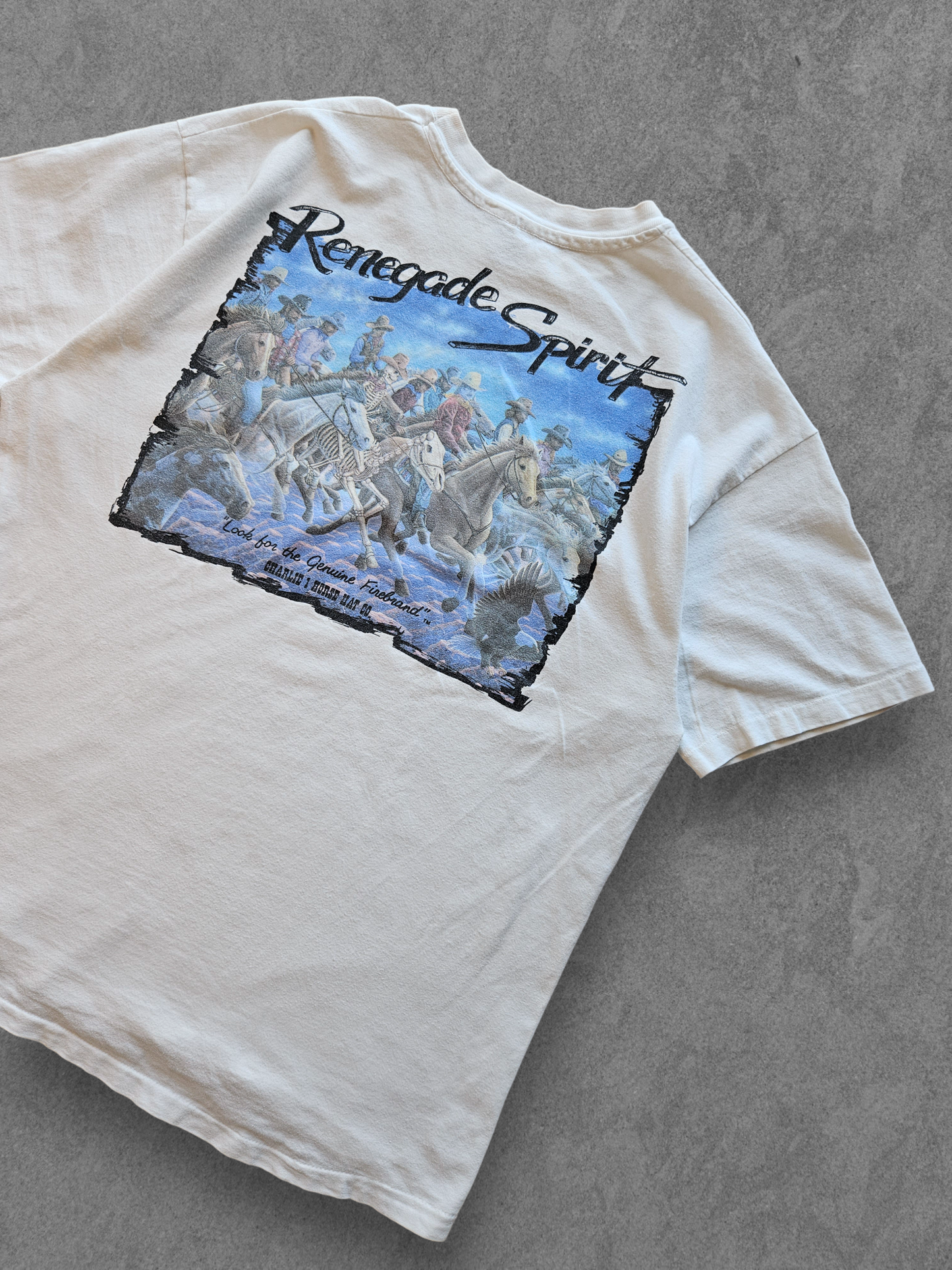 90s HANES ''RENEGADE SPIRIT'' T-SHIRT [XL]