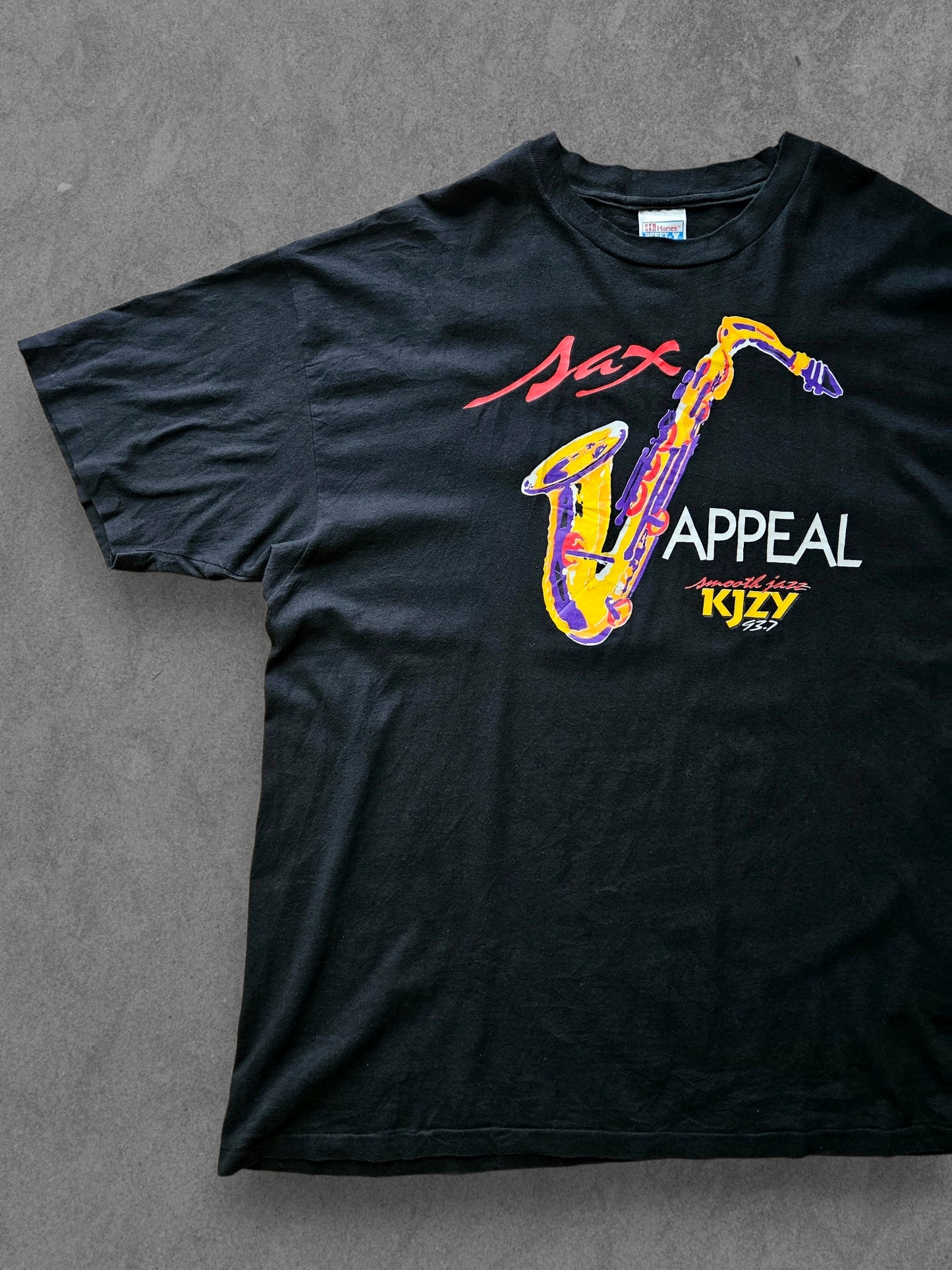 90s HANES ''SAX APPEAL'' T-SHIRT [XL]