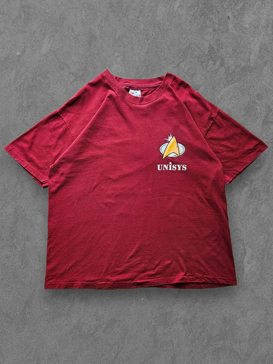 90s HANES ''UNISYS ENTERPRISE'' T-SHIRT [XL]