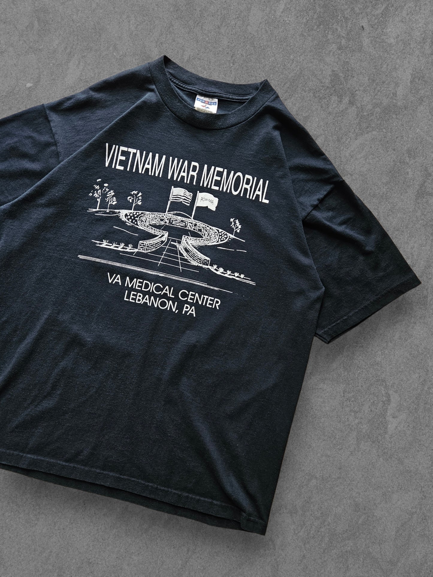 90s JERZEES ''VIETNAM WAR MEMORIAL'' T-SHIRT [XL]