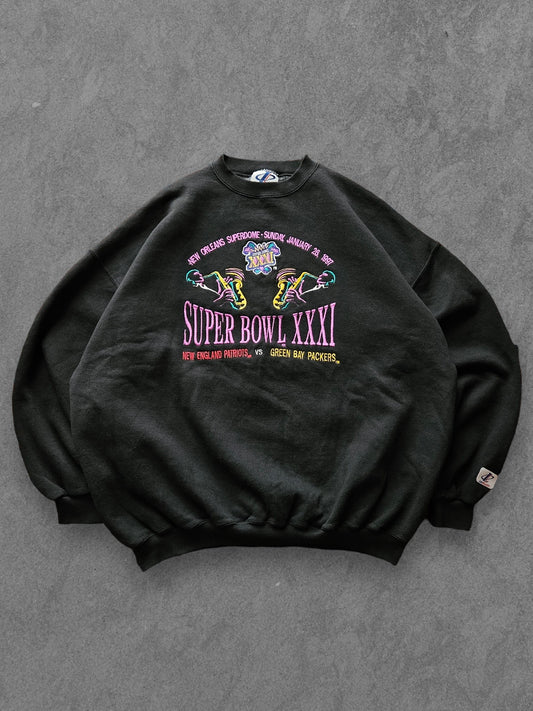 90s LOGO ATHLETIC ''SUPERBOWL 1997'' SWEATSHIRT [XL]