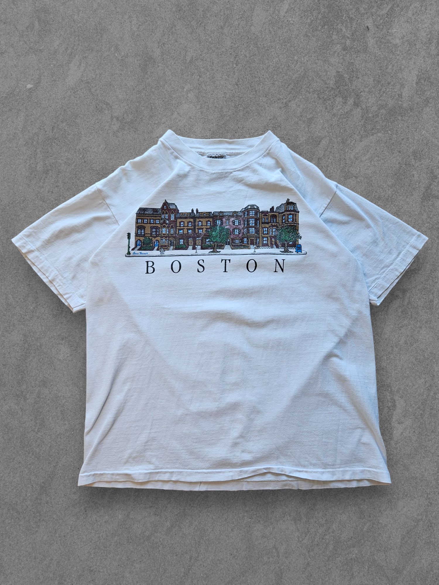 Vintage Boston graphic tee from the 1990s