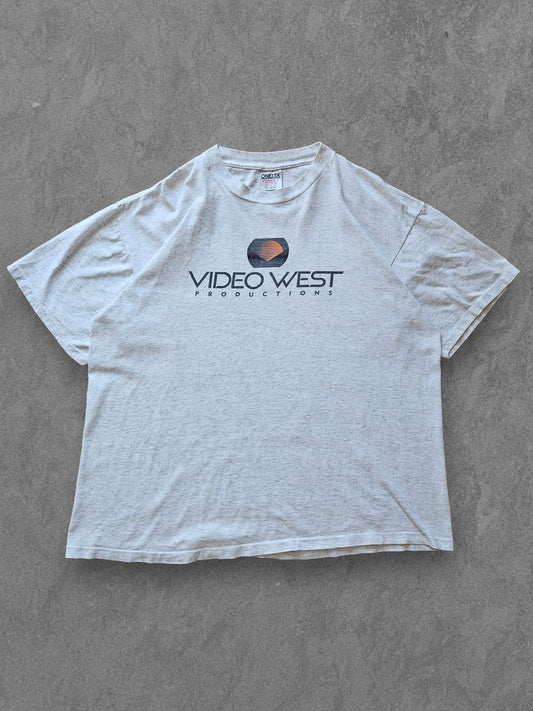 90s ONEITA ''VIDEO WEST PRODUCTIONS'' T-SHIRT [XL]