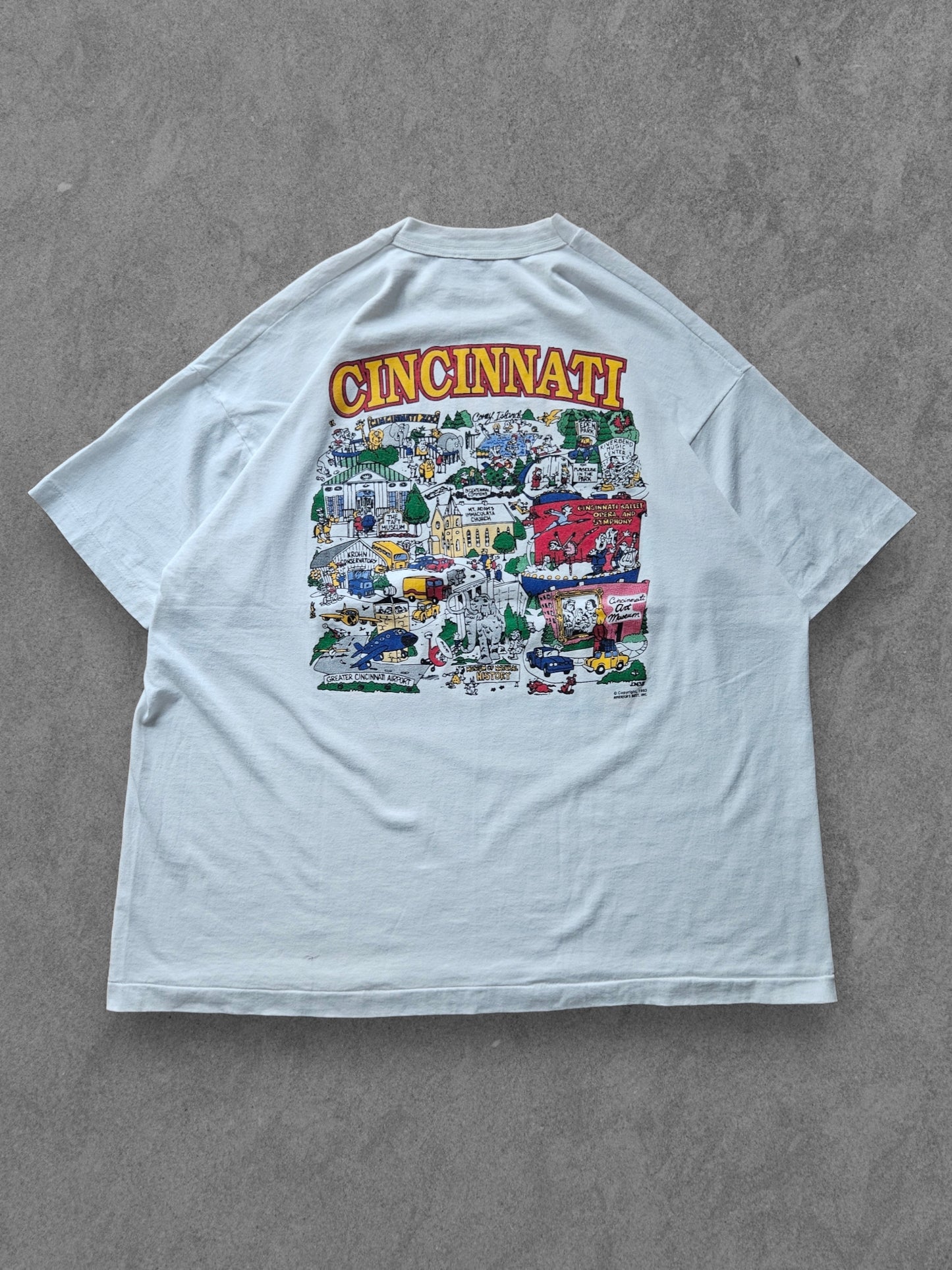 90s SCREEN STARS ''CINCINNATI'' T-SHIRT [XXL]