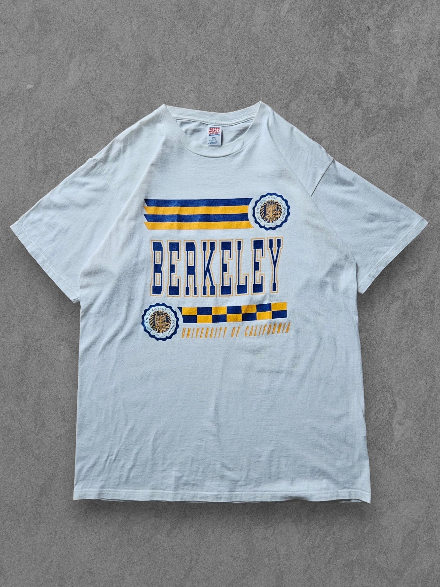 90s SOFFE ''BERKELEY UNIVERSITY'' T-SHIRT [XL]