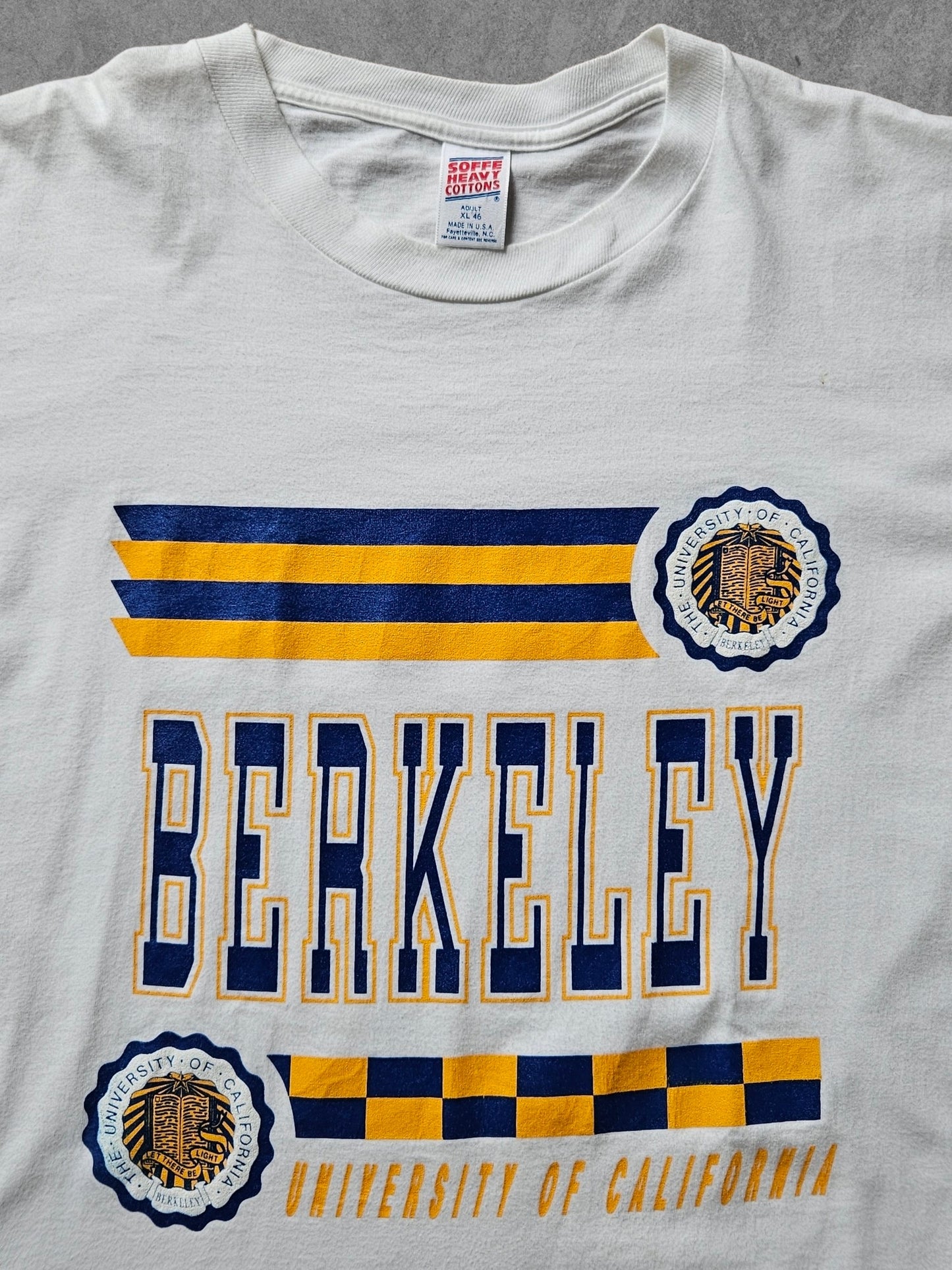 90s SOFFE ''BERKELEY UNIVERSITY'' T-SHIRT [XL]