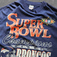 90s TRUE-FAN ''DENVER BRONCOS SUPER BOWL'' T-SHIRT [XL]