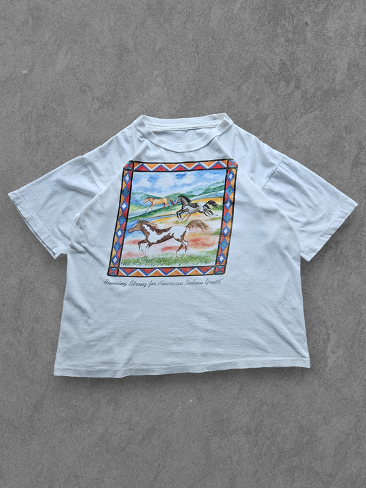 Vintage native American graphic tee from the 1990s