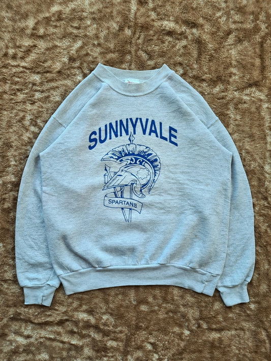 De vintage winkel met tweedehands kleding uit de thrift | 00s HANES ''SUNNYVALE SPARTANS'' SWEATSHIRT [S] SWEATSHIRT