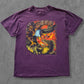 De vintage winkel met tweedehands kleding uit de thrift | 1992 3D EMBLEM ''AMERICAN BIKER'' T-SHIRT [L] T-SHIRT